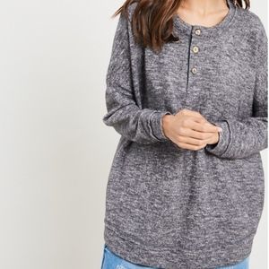 Wishlist Three Button Pullover